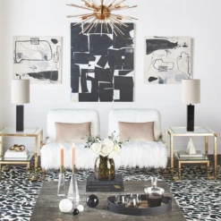 Javari Rug - Black/Ivory 9 Javari Rug - Black/Ivory -Home Decor Store webimage 044005767 rv1 jpg