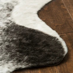 Ayi Faux Cowhide Rug - Charcoal -Home Decor Store webimage 044870870 DTL