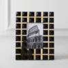 Glam Check Frame - Black 1 Glam Check Frame - Black -Home Decor Store webimage 080977659