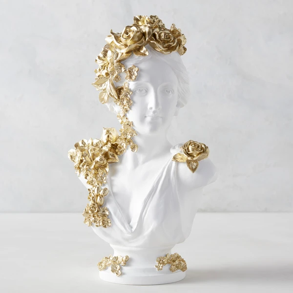Gold Floral Bust 3 Gold Floral Bust