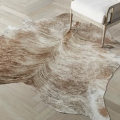 Augusto Hair On Cowhide Rug - Light Brown