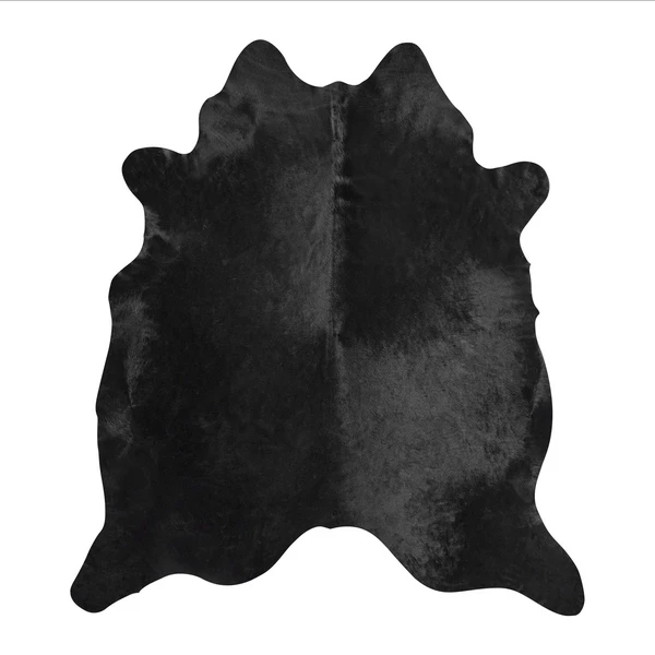 Anton Hair On Cowhide Rug - Black 4 Anton Hair On Cowhide Rug - Black - Image 2