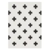 Amina Rug - White/Black -Home Decor Store webimage 620085038 jpg
