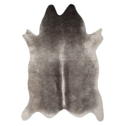 Ayi Faux Cowhide Rug - Graphite