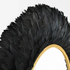 Nikki Chu - Midnight Feather Mirror -Home Decor Store webimage 621033693 2 jpg